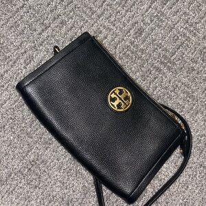 Tory Burch Black Leather Crossbody Bag